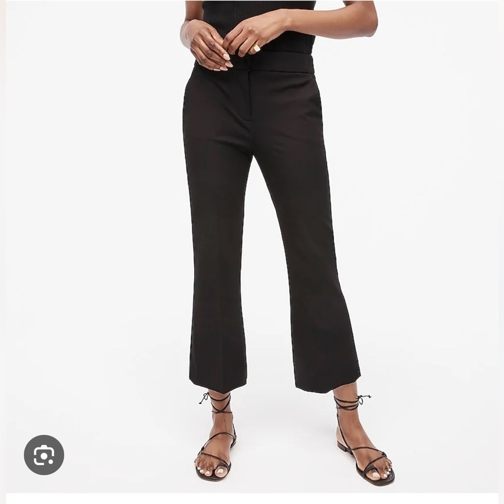NWT J. Crew Black Straight-Leg Cropped Pants